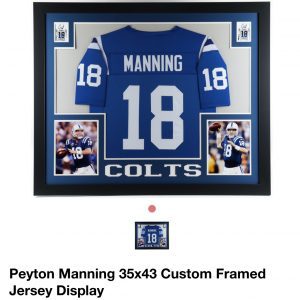 RAFFLE: Peyton Manning - Framed Football Jersey